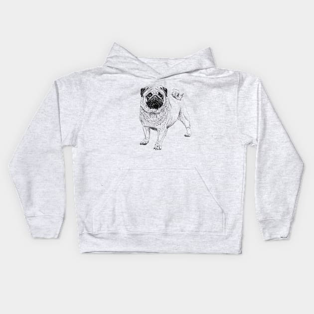 Mops Kids Hoodie by sibosssr